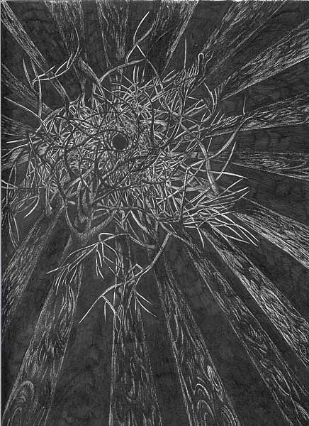 Night Cathedral Drawing by Anna  Duyunova