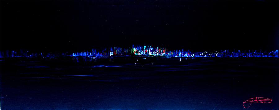Night City Painting by Jack Diamond