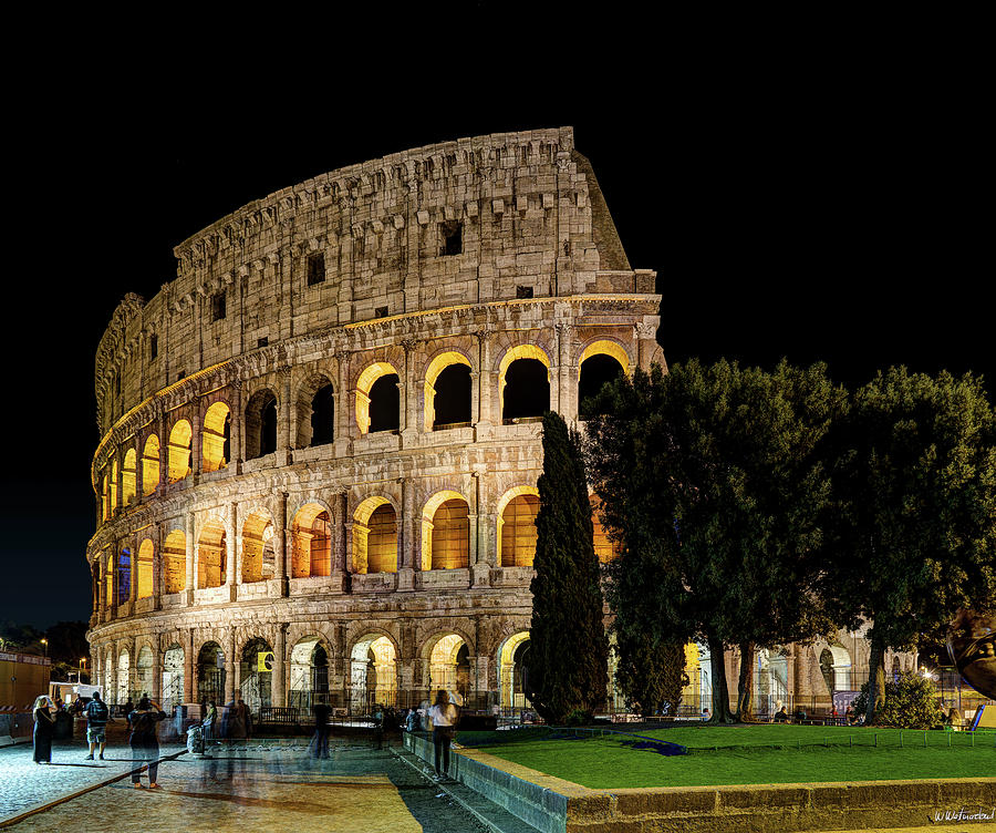 Night Colosseum Photograph by Weston Westmoreland
