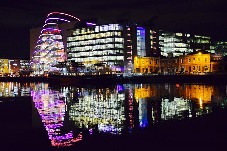 Night Colours of Dublin Photograph by James Fitzpatrick - Fine Art America