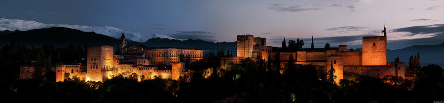 Night comes to the Alhambra Photograph by Weston Westmoreland