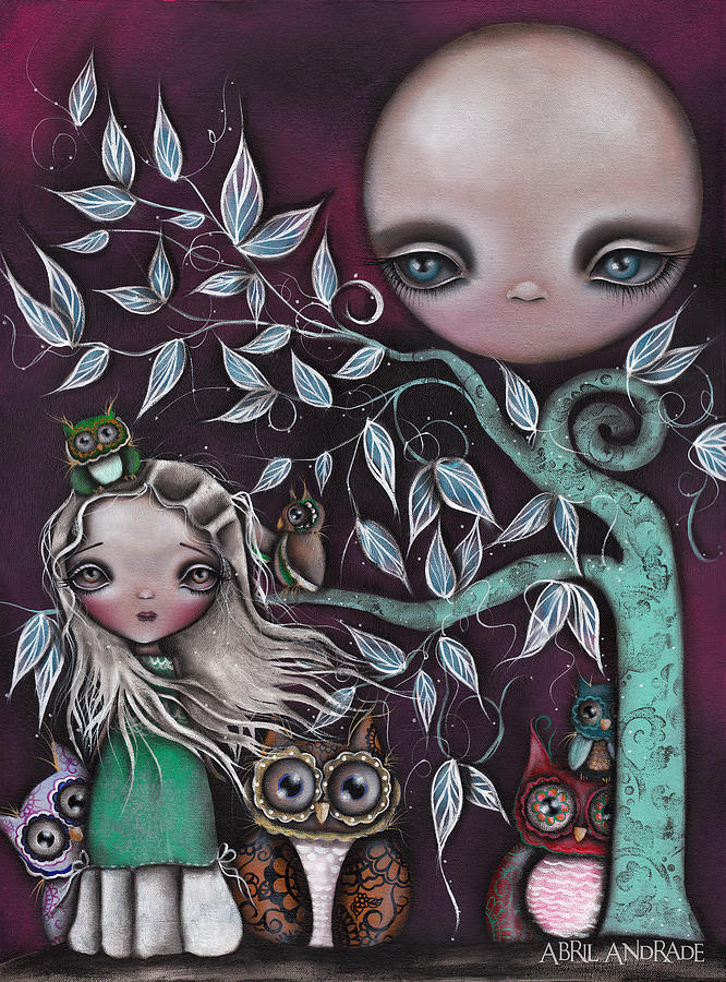 Night Creatures Painting by Abril Andrade