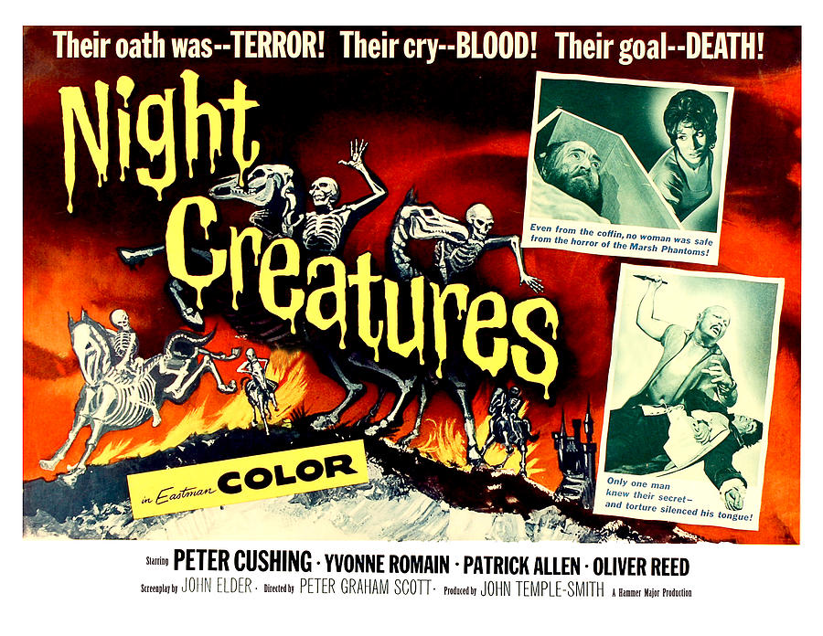 Night Creatures, Horror Movie Poster Painting by Long Shot