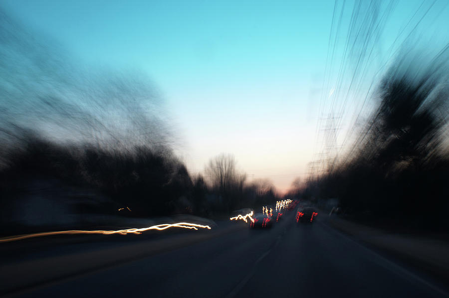 Night Driving #1195 Photograph by Raymond Magnani