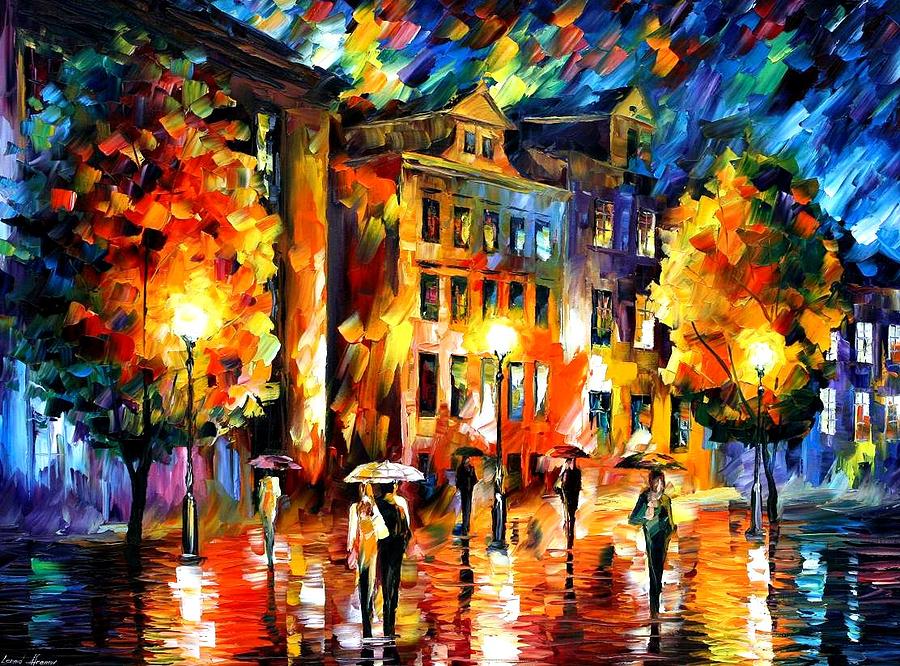 Night Enigma Painting by Leonid Afremov - Fine Art America