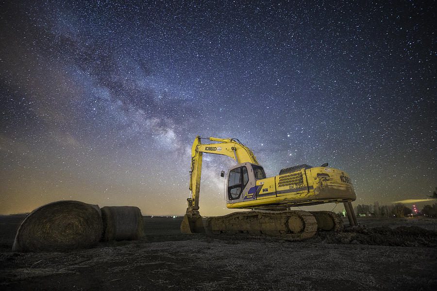 Night Excavation  Photograph by Aaron J Groen