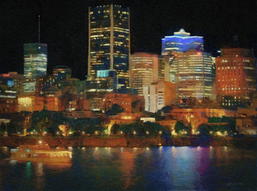 Night Excursion In Montreal Painting