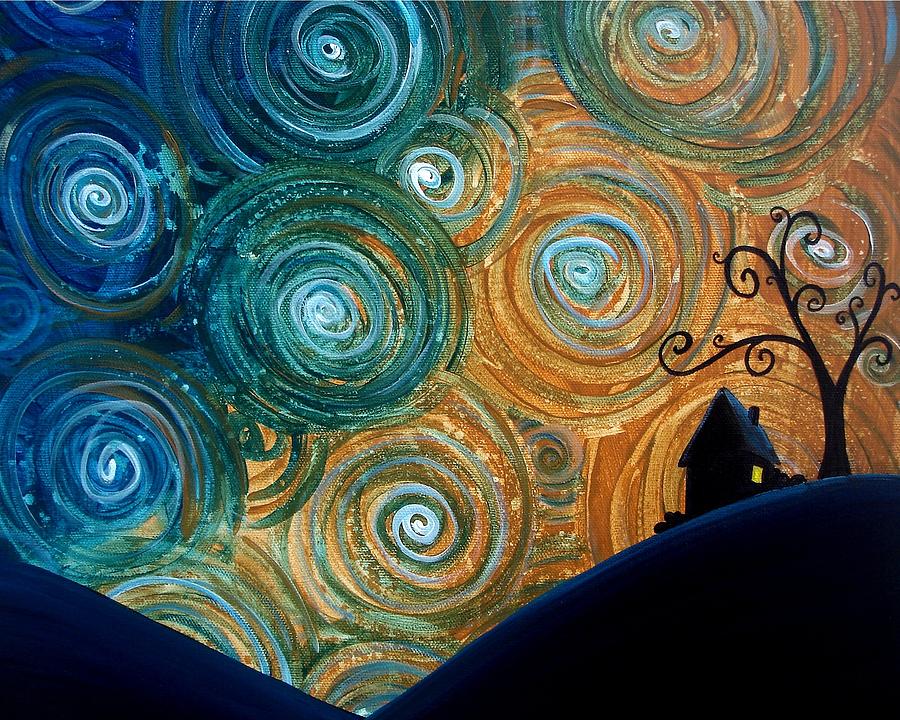 Night Falls Painting by Cindy Thornton