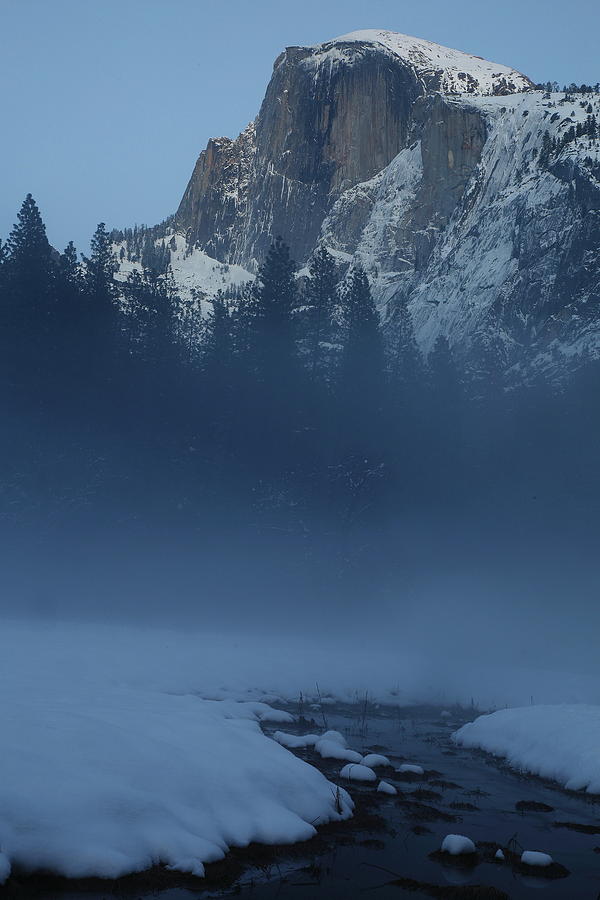 Night falls upon Half Dome at Yosemite National Park Photograph by Jetson Nguyen