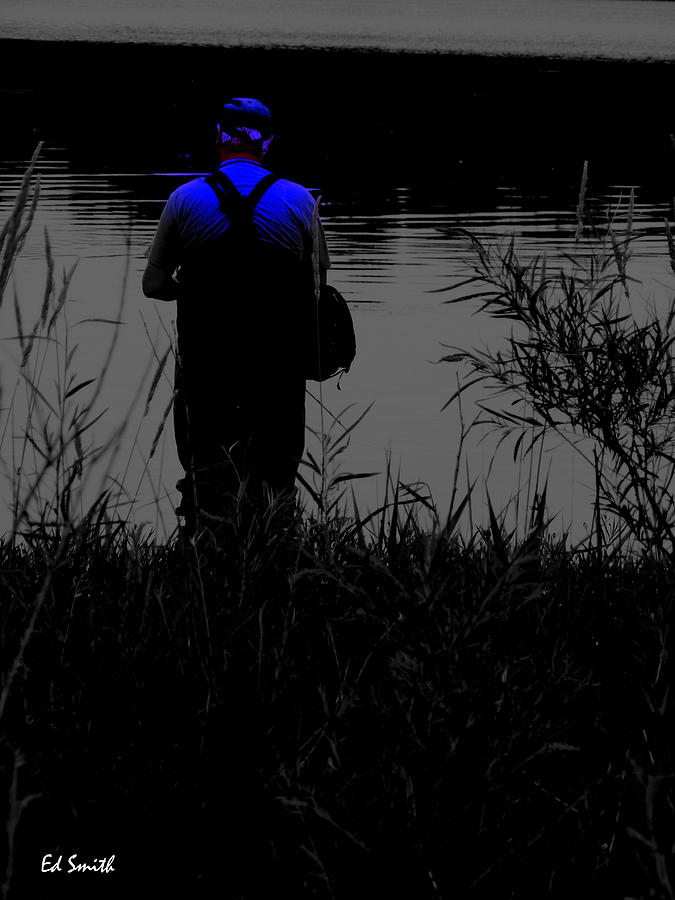 Night Fisherman Photograph by Edward Smith