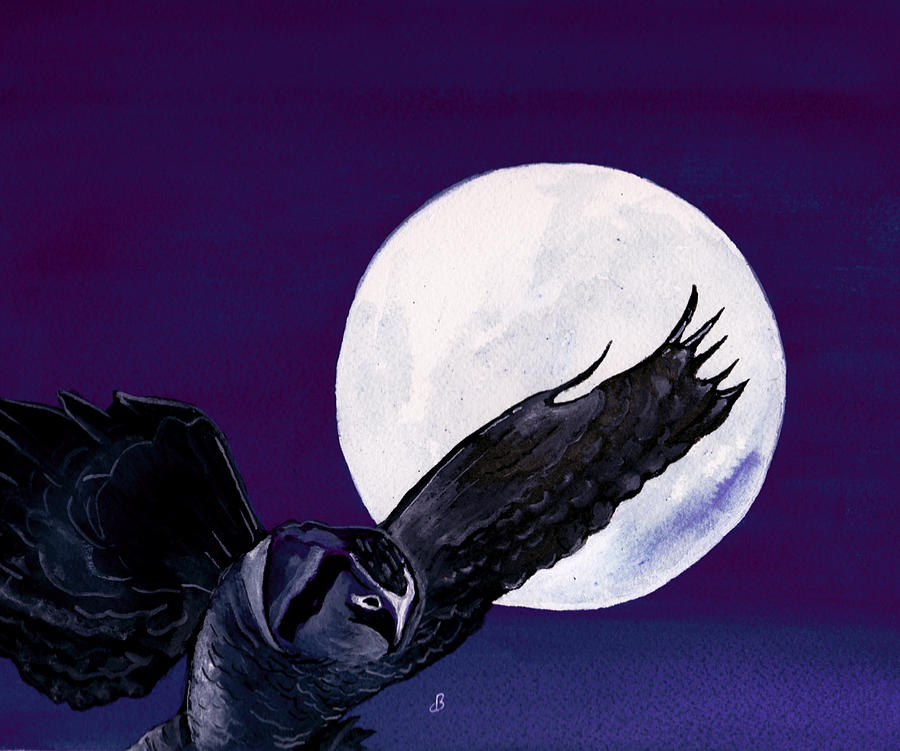 Night Flight Painting by Brenda Owen