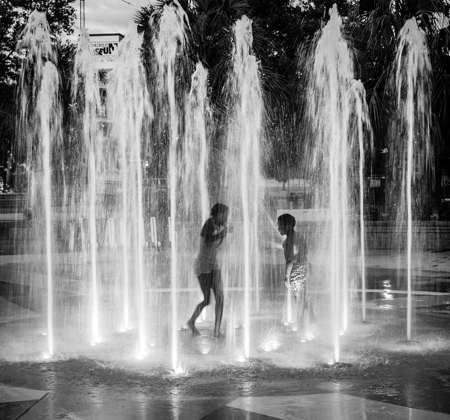 Night Fountain Photograph by Gregory Daley  MPSA