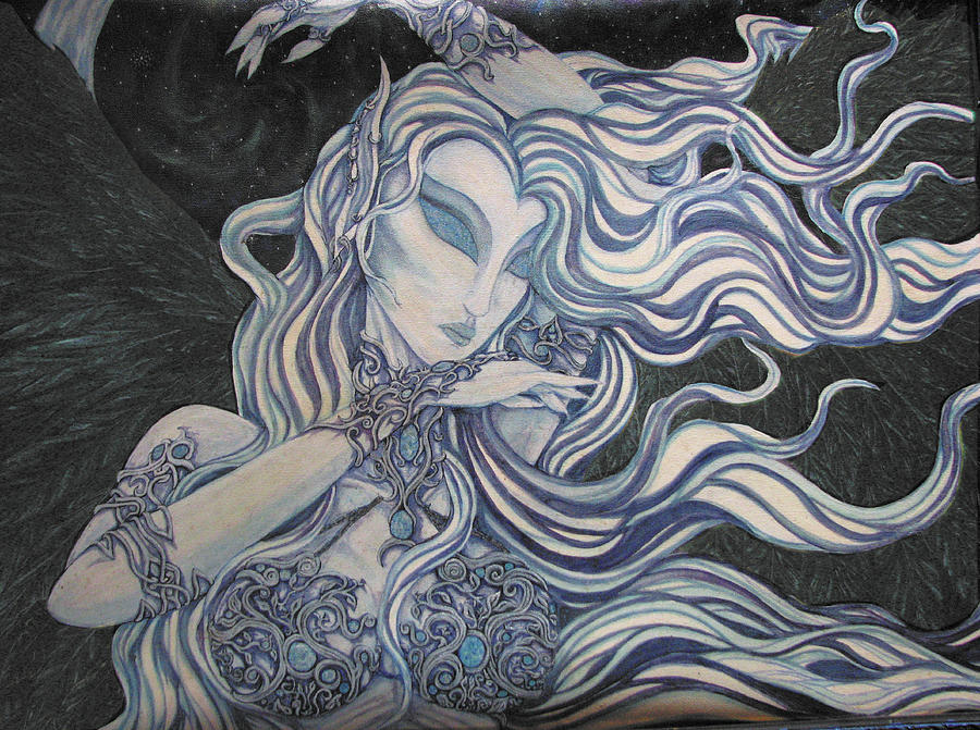 Night Goddess Painting by Megan Thompson