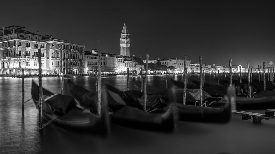 Night Gondola in Venice  Photograph by John McGraw