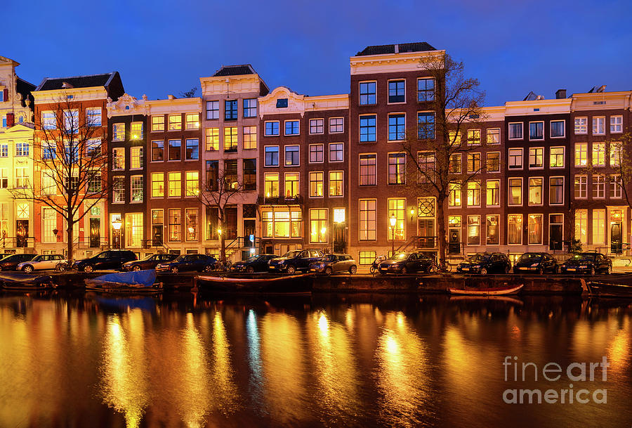 Night in Amsterdam Photograph by Anastasy Yarmolovich