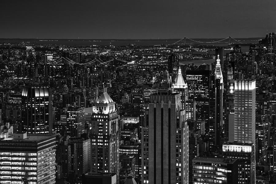 Night in Manhattan Photograph by Patricia Montgomery