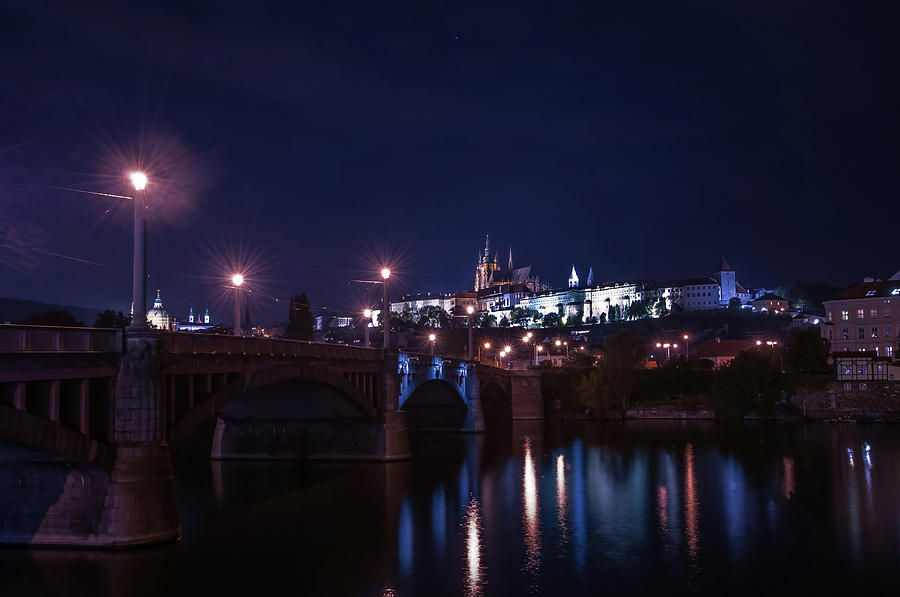 Night in Old Prague Photograph by Jenny Rainbow
