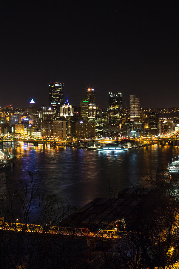 Night in Pittsburgh Photograph by Sara Hudock
