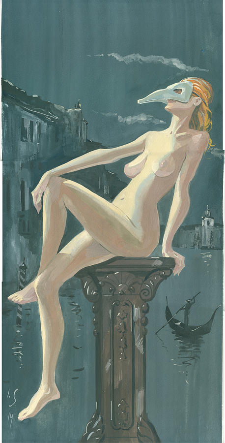 Night in Venice 1 Painting by Igor Sakurov