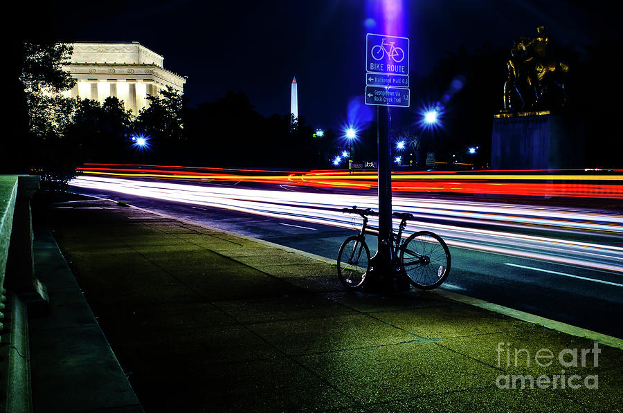 Night in Washington DC Photograph by Jonas Luis
