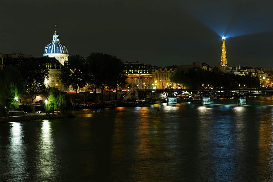 Night Light Over Paris  Photograph by Hany J
