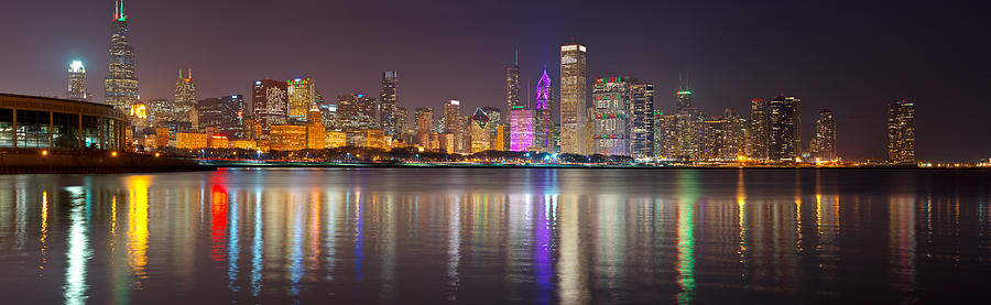 Night Light pano 1 Photograph by Kevin Eatinger