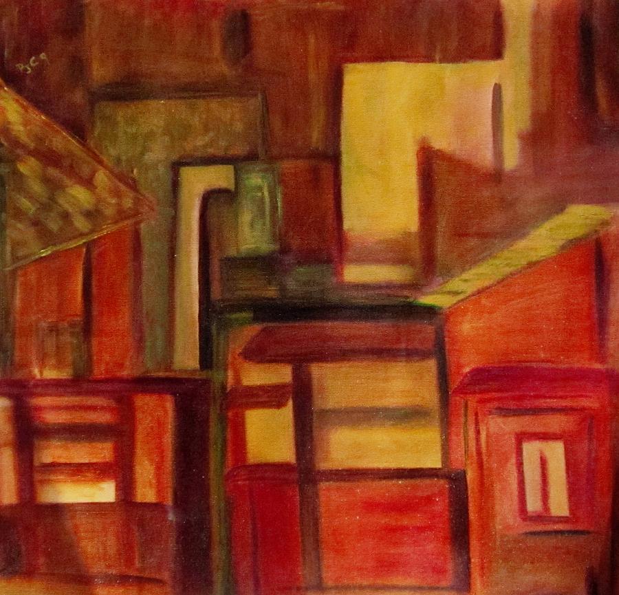 City Painting - Night lights by Patricia Cleasby