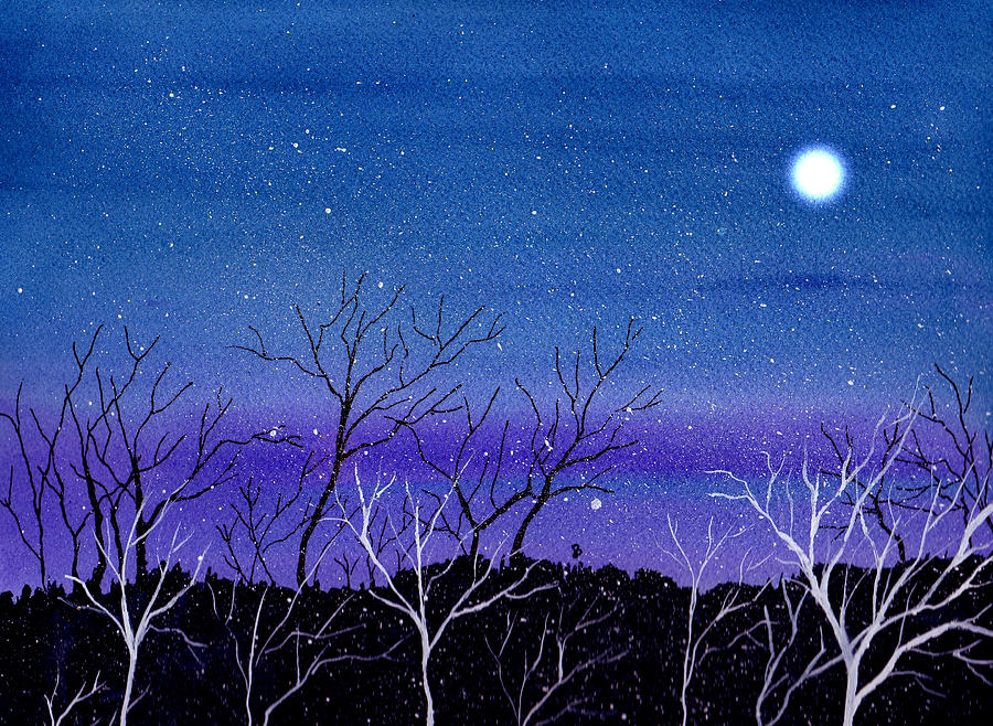 Night Magic Painting by Brenda Owen