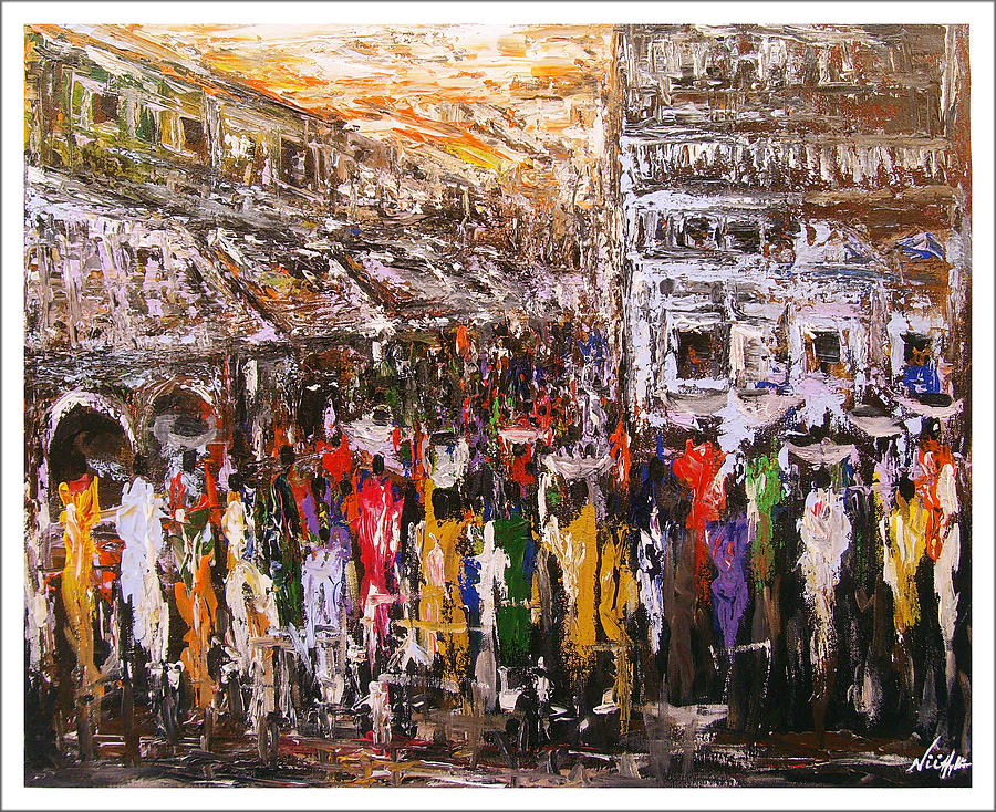 Night Market Painting by Nii Hylton