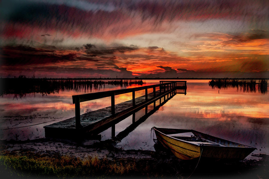 Boat Photograph - Night Moves by Debra and Dave Vanderlaan