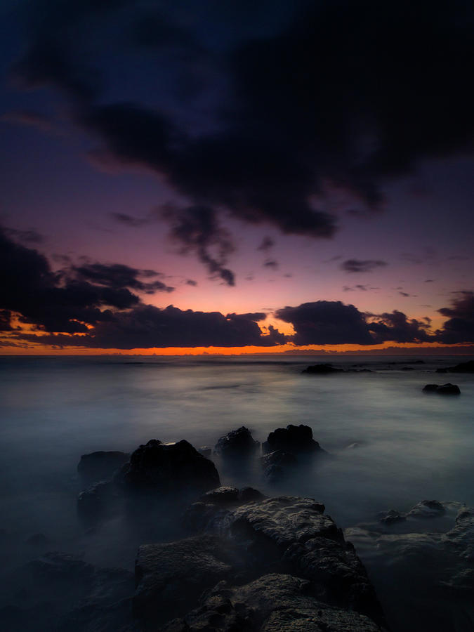 Night Ocean Photograph by Christopher Johnson