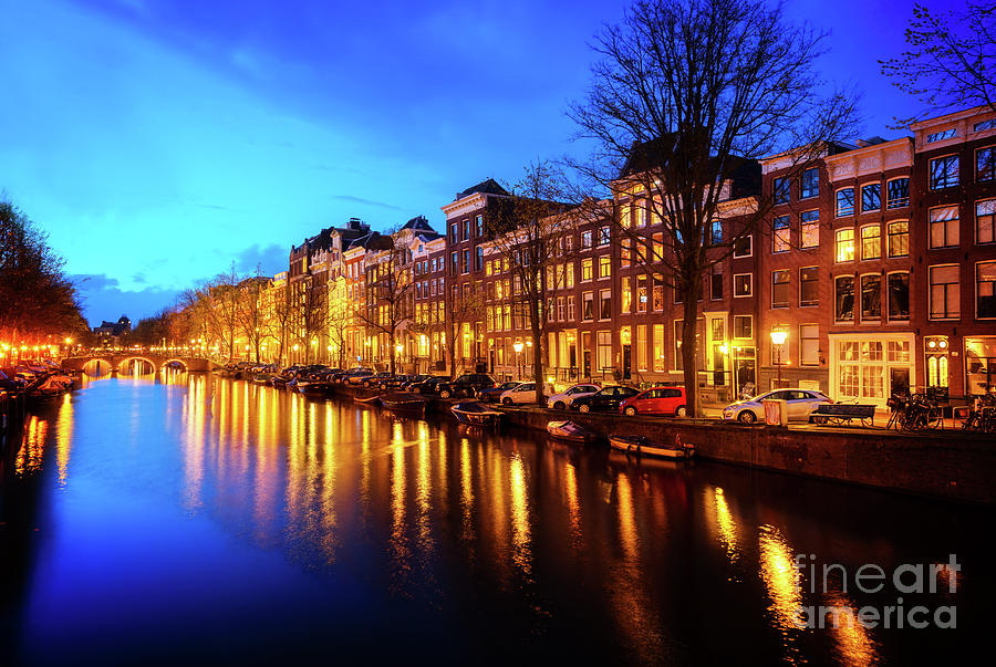 Night of Amsterdam, Netherlands Photograph by Anastasy Yarmolovich