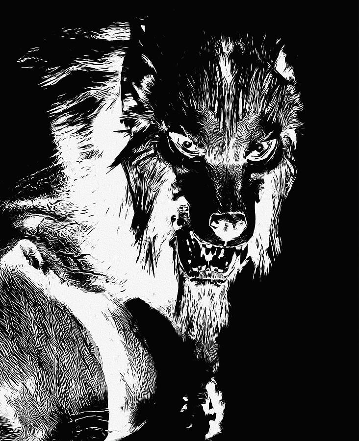Night of the Werewolf Painting by AM FineArtPrints