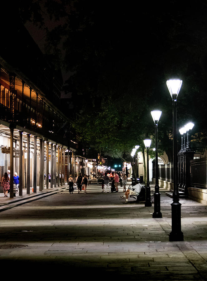 New Orleans Photograph - Night On St Peter Street by Greg and Chrystal Mimbs