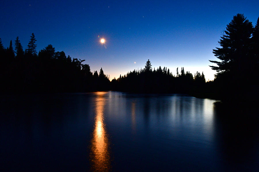 Night on the AuSable 5736 Photograph by Michael Peychich