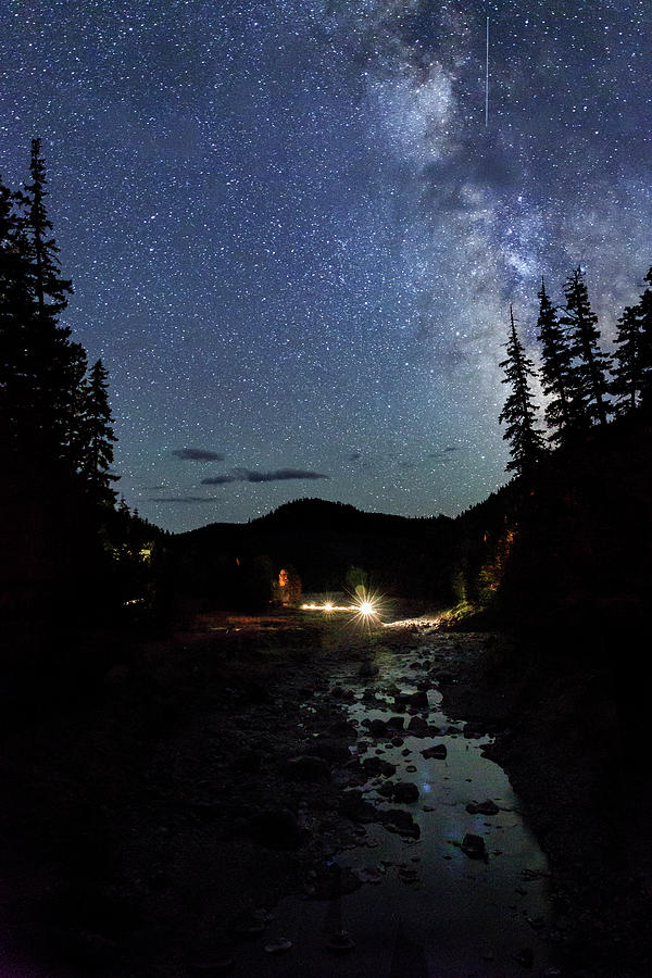 Night on the Blue River Photograph by Cat Connor