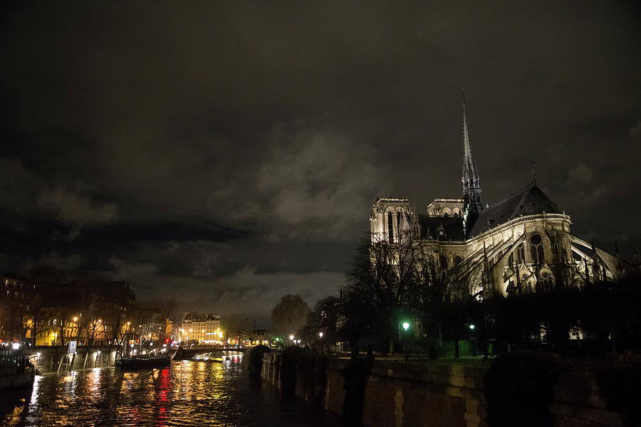 Night on the Seine Photograph by Alex Lapidus
