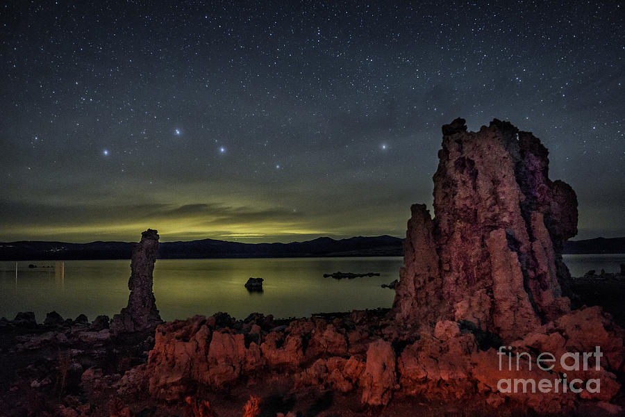 Night Over Mono Lake Photograph by Timothy Hacker