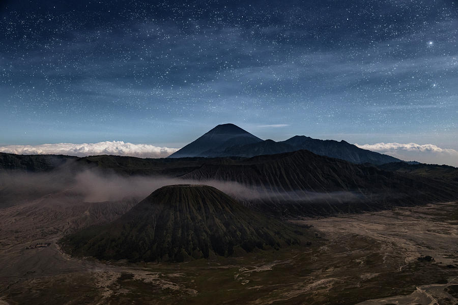Night over Mount Bromo - Java Photograph by Joana Kruse