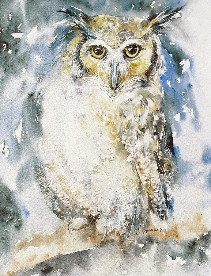 Night Owl Painting by Arti Chauhan