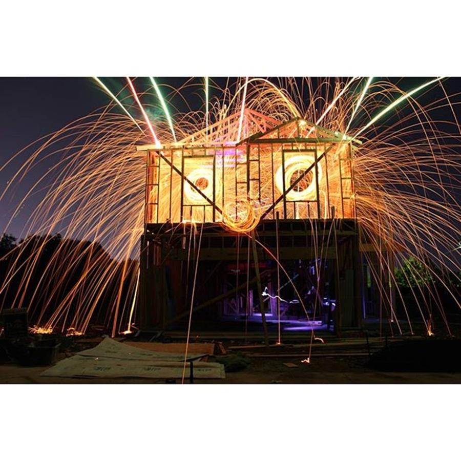 Steelwool Photograph - Night Owl Homie
#househead by Andrew Nourse