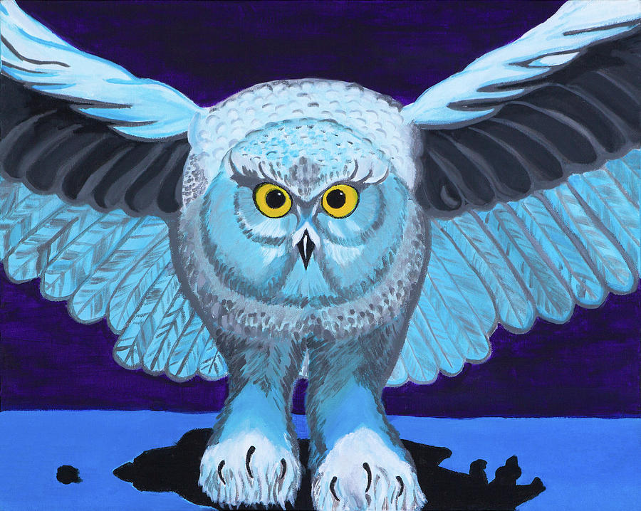 Night Owl Painting By Tamar Fine Art America   Night Owl Tamar 