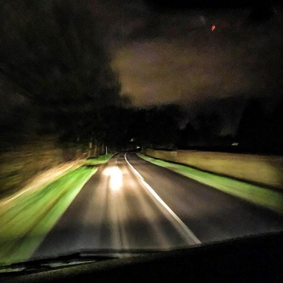 Car Photograph - #night #roads #driving #nightdrive #car by James Young
