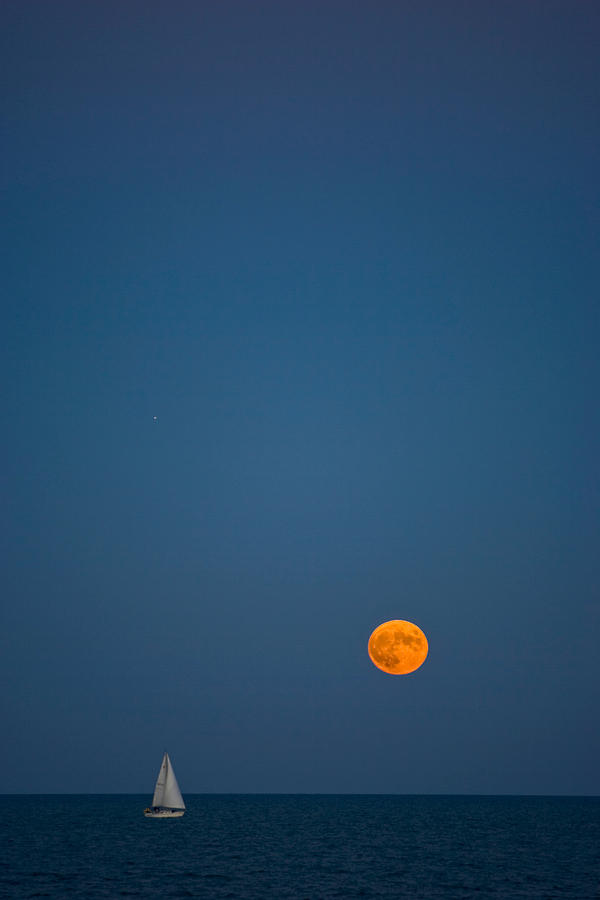 Night Sail Photograph by Robert Harshman - Pixels