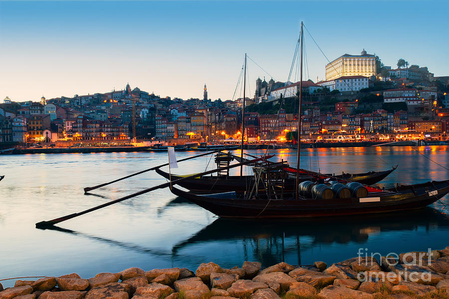 Night Scene of Porto Photograph by Anastasy Yarmolovich