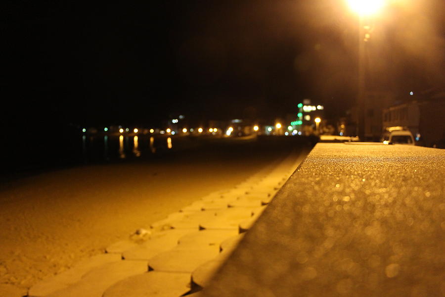 Night Photograph - Night seaside by Satoshi Nagao