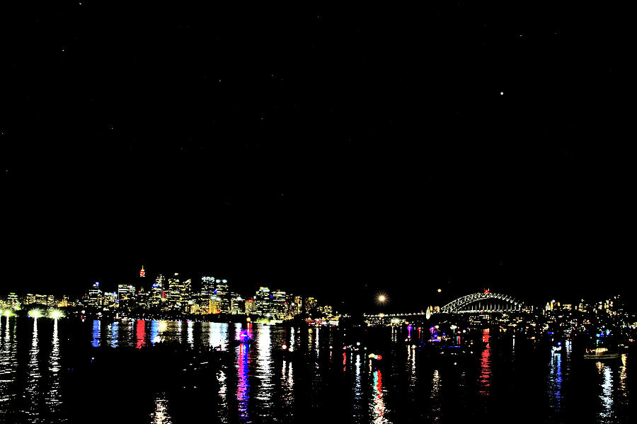 City Photograph - Night Sets Over Sydney by Miroslava Jurcik