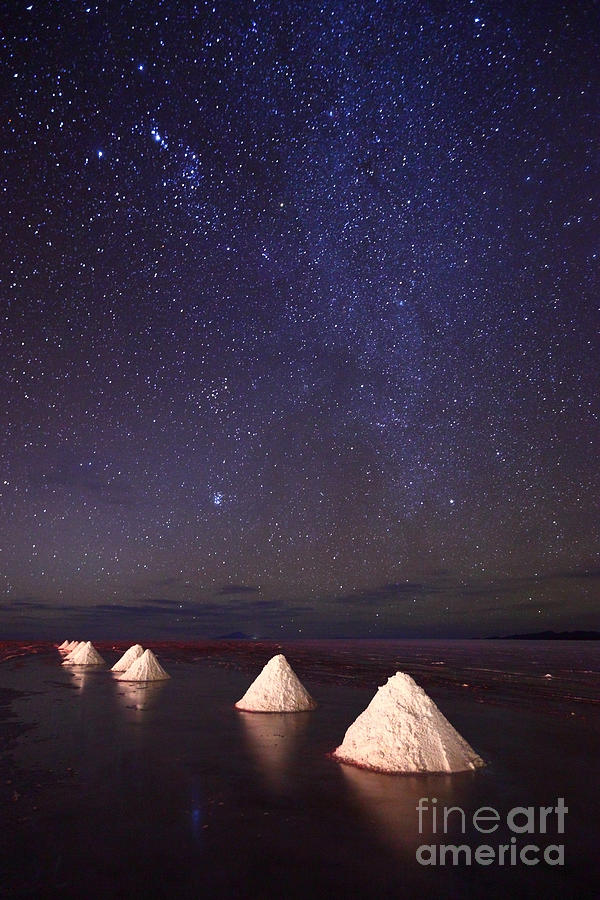 Night Skies Over Uyuni Salt Flats Bolivia Photograph by James Brunker
