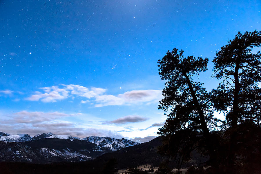 Night Sky and Continental Divide Photograph by James BO Insogna