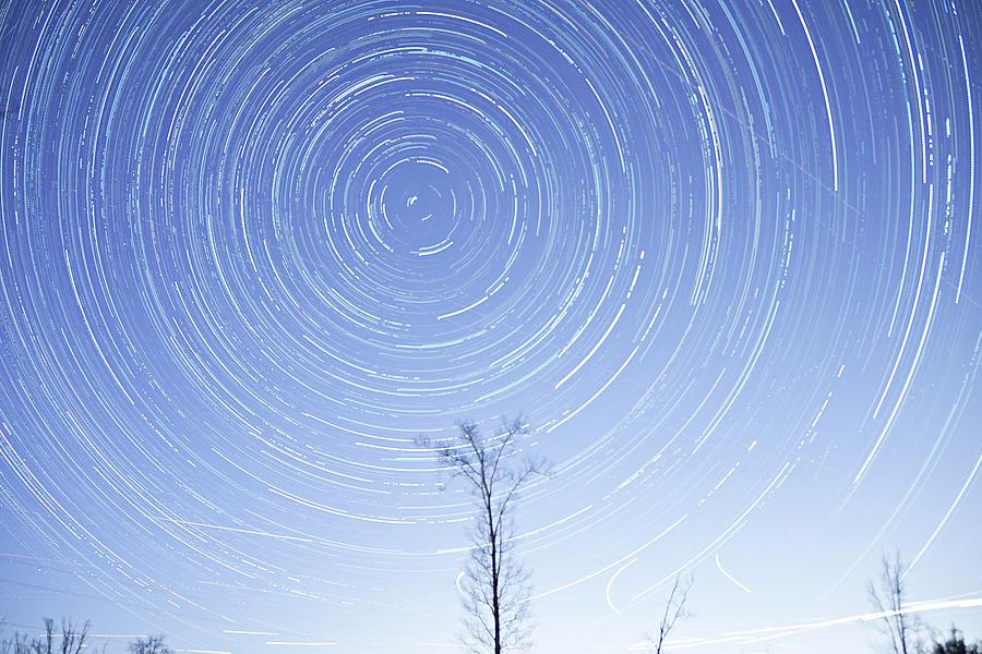 Night Sky And Stars Timelapse Footage Photograph by Alex Grichenko